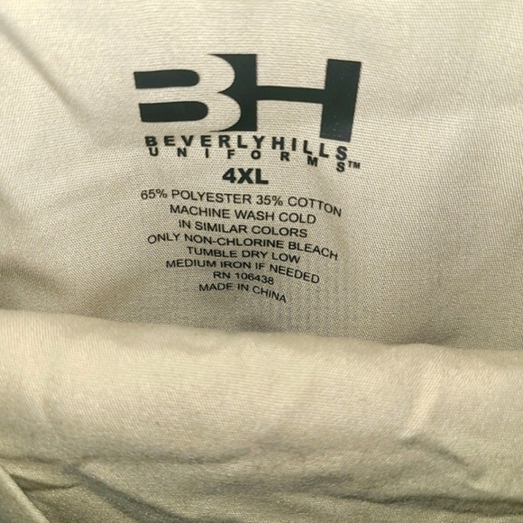 NWT Set of Beverly Hills Uniforms Khaki Scrubs 4XL - Picture 4 of 7